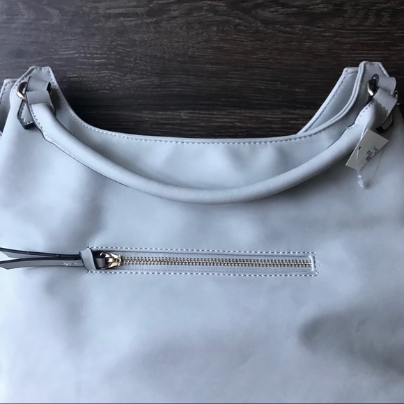 BOGO Stunning Light Grey Purse w Braid Detail - Picture 6 of 7